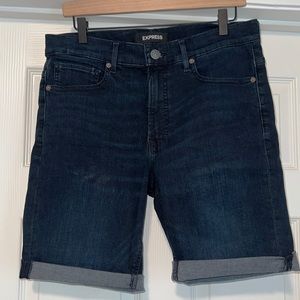 Express Denim Perfect High Rise Bermuda Shorts Size 12
